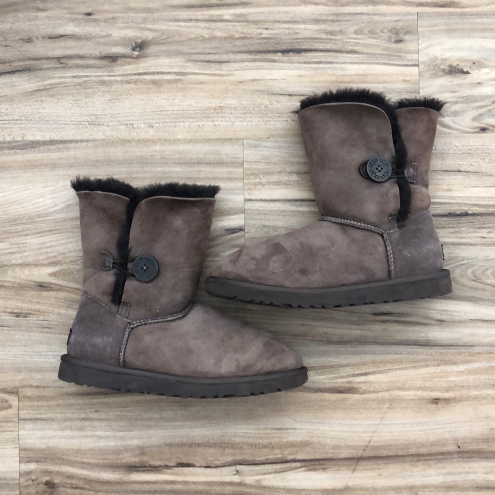 Brown Bailey Button Uggs